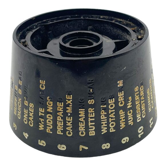 Sunbeam Mixmaster Kitchen Stand Mixer Speed Control Dial Knob Replacement Black - Picture 3 of 8